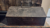 19th Century Black Painted Tin Box