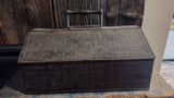 19th Century Black Painted Tin Box