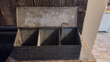 19th Century Black Painted Tin Box