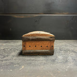 Vintage Rustic Wood and Metal Trinket Box