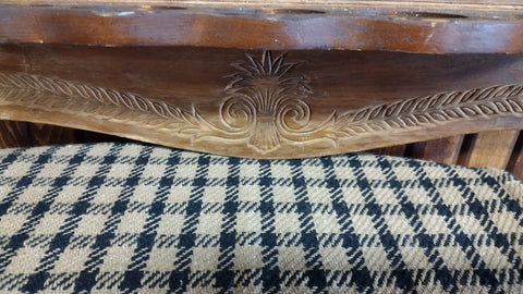 Unique Cornucopia Carved Wooden Wall Shelf Spice Rack/Candle Holder