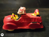 Mickey Mouse & Donald Duck Rubber Fire Truck