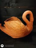 Vintage Terracotta Swan Planter