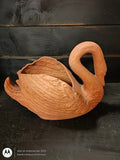 Vintage Terracotta Swan Planter