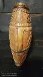 Antique Hand Carved Wooden Flask