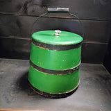 19th Century Original Green Painted Sugar Bucket
