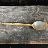 Scottish Provincial Silver Horn Beaker With Spoon