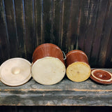 Vintage Brown Stoneware Canning Containers