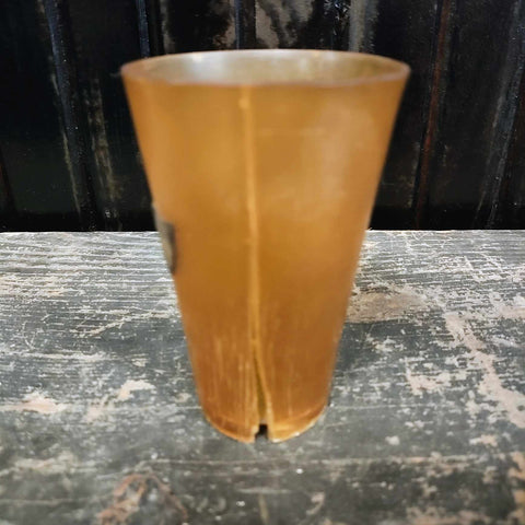 Scottish Provincial Silver Horn Beaker With Spoon