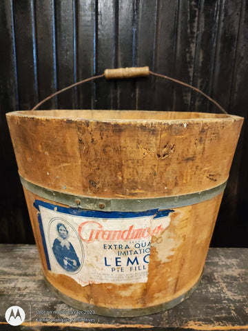 Primitive Wooden Bucket