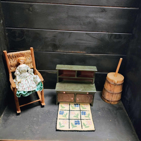 Vintage Boyds Bears Emily's Wooden Kitchen Cabinet