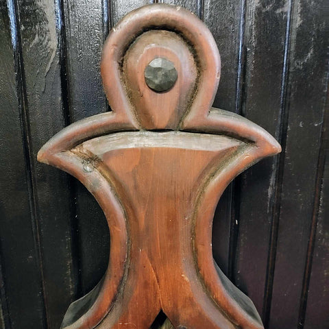 Antique Gothic Wood Wall Shelf