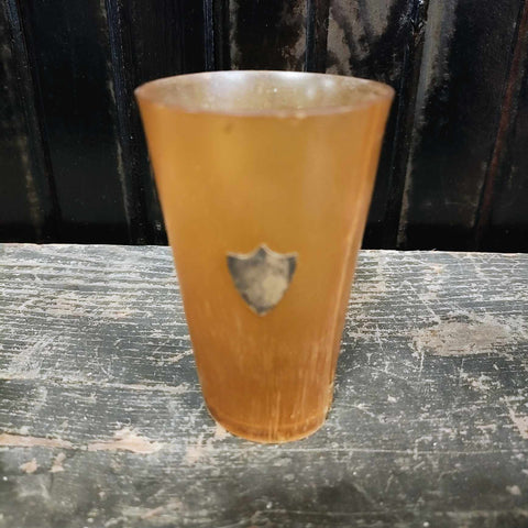 Scottish Provincial Silver Horn Beaker With Spoon