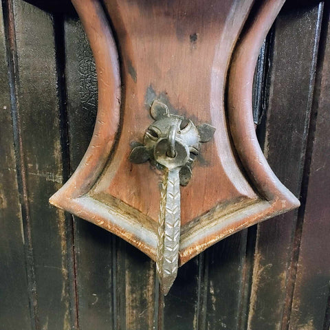 Antique Gothic Wood Wall Shelf