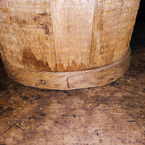Primitive Wooden Barrel