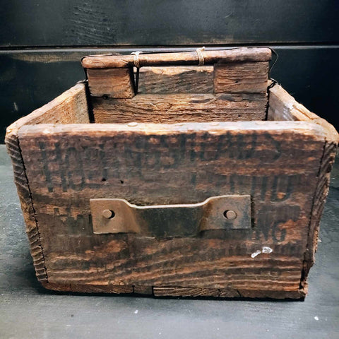 Antique Make Do Wooden Tool Box