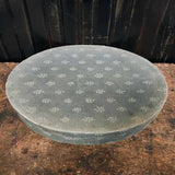 Antique Oval Heavy Cardboard Boxes With Old Fabric