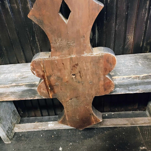 Antique Gothic Wood Wall Shelf