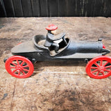 Antique JW Cast Iron Roadster Toy Car With Driver