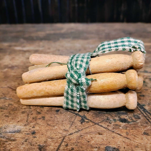 Vintage Wooden Clothespin Bundle