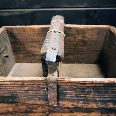 Antique Make Do Wooden Tool Box