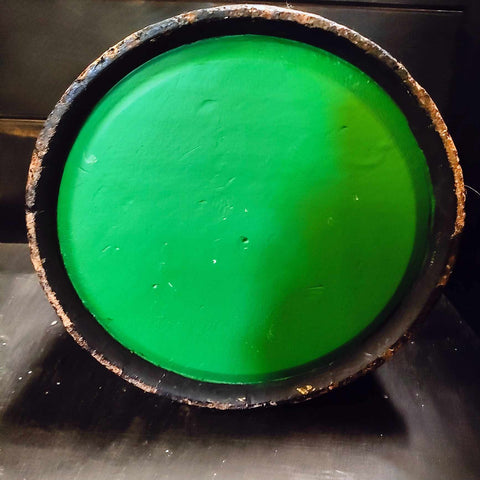 19th Century Original Green Painted Sugar Bucket