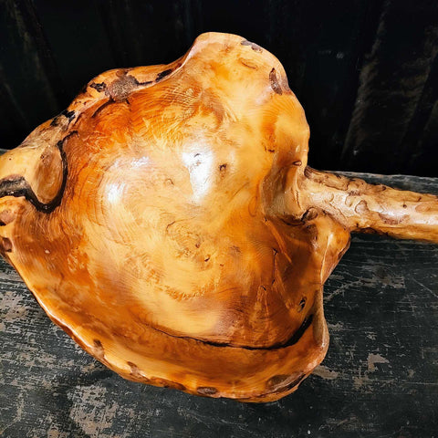 Vintage Handmade Knotty Wooden Spoon