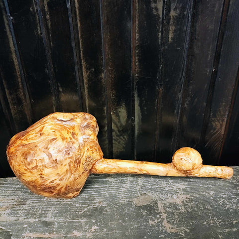 Vintage Handmade Knotty Wooden Spoon