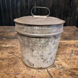 Antique Tin Metal Canister