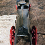 Antique JW Cast Iron Roadster Toy Car With Driver