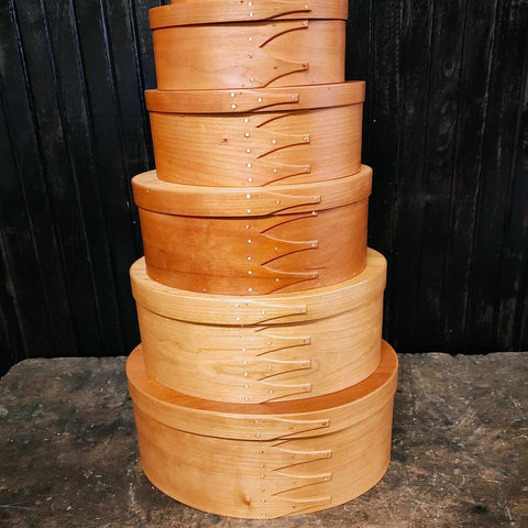 Vintage Oval Shaker Box Set Of 10