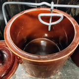 Vintage Brown Stoneware Canning Containers