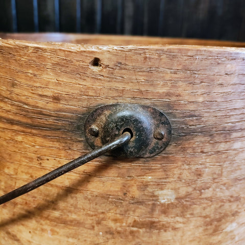 Antique Measuring Grain Box With Bail Handle (No Lid)