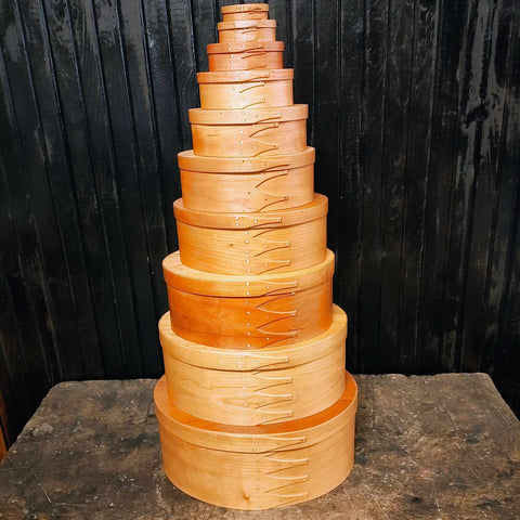 Vintage Oval Shaker Box Set Of 10