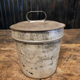 Antique Tin Metal Canister
