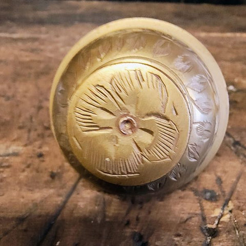 Vintage Brass Elephant Claw Bell