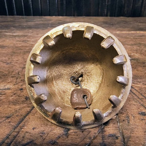 Vintage Brass Elephant Claw Bell