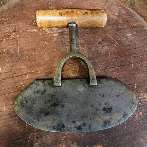 Antique Wood Handle Chopper #1