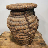 Vintage Coiled Grass Basket