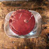 Vintage Ribbed Glass Canister