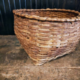 Antique Country American Hand Woven Splint Basket