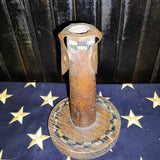 Primitive Make-Do Candle Holder