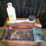 Vintage Shoes Shine Kit & Box
