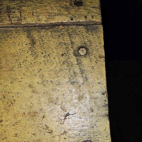 Early 20th Cent Painted Wooden Step Stool w/ Decals