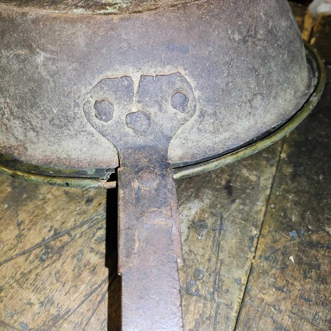 Vintage Brass And Copper Bed Warmer