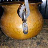 Primitive Hammered Copper Cauldron