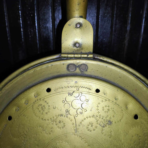 Antique Brass Bed Warmer