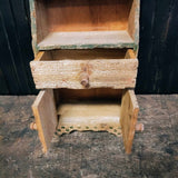 Primitive Salesman Size Step Back Cupboard