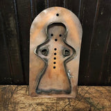 Vintage Copper Gingerbread Man Large Cookie Cutter