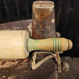 Vintage Green Handled Rolling Pin
